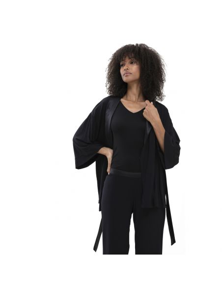 MEY Dames Emotion 2-in-1 Top Zwart 55307