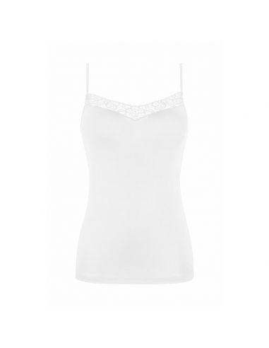 MEY Dames Emotion Elegance Spaghetti Hemd Wit 55370