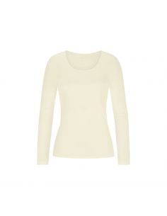 MEY Dames Emotion Longsleeve Shirt Champagne 56202