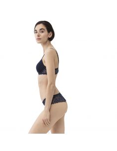 MEY Dames Luxurious Bi-Stretch BH Night Blue 74284 2