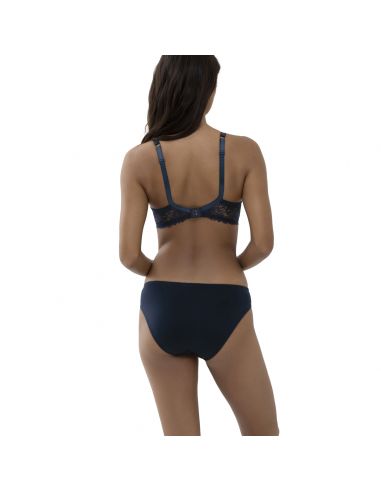 MEY Dames Luxurious Mini-slip Night Blue 79283