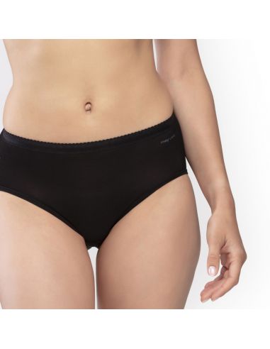 MEY Lights Dames Midi Heup Slip Kant Zwart 89202