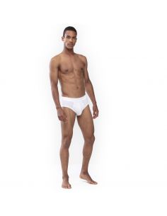 MEY Heren Slip wit Noblesse Sport Pants Brief 2810 2