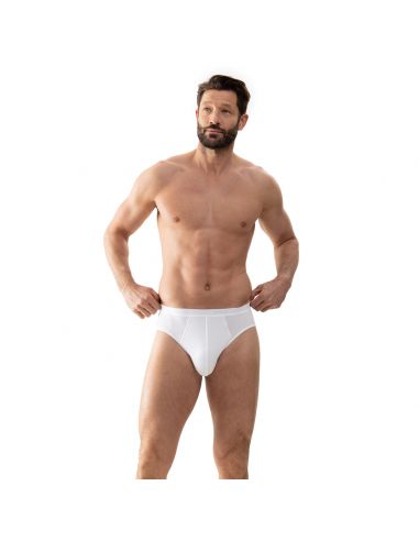 MEY Heren Software Slip Jazz-Pants Highleg Brief Wit 42541
