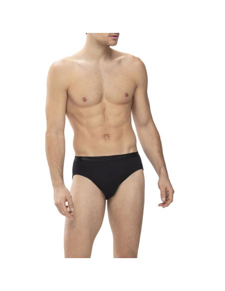 MEY Heren Software Slip Jazz-Pants Highleg Brief Zwart 42541