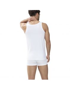 MEY Heren Tanktop Wit Dry Cotton 46000 2
