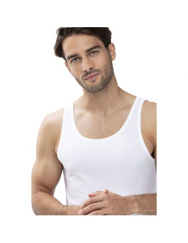 MEY Heren Tanktop Wit Dry Cotton 46000