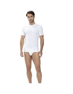 MEY Heren Olympic T-Shirt Crew Neck Wit Dry Cotton 46003 2