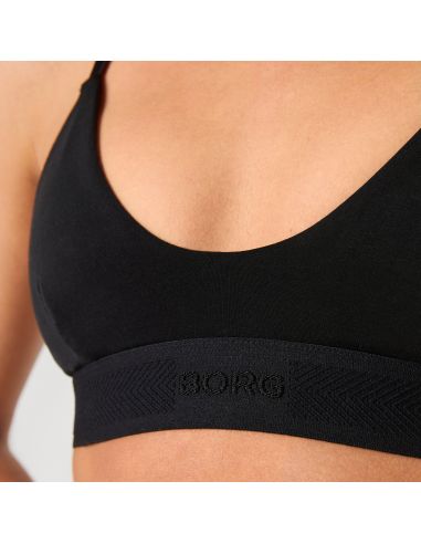 Bjorn Borg Dames Triangle BH 1Pack CORE Lyocell Zwart BK001