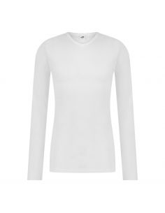 Ten Cate Heren Thermo V-Shirt Longsleeve Sneeuw Wit