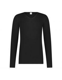 Ten Cate Heren Thermo V-Shirt Longsleeve Zwart