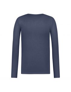 Ten Cate Heren Thermo V-Shirt Longsleeve Navy 2