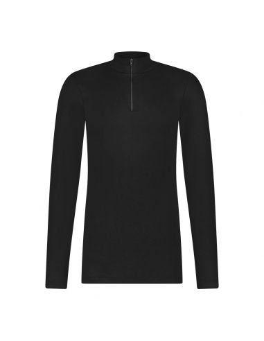 Ten Cate Heren Thermo Shirt Zipper Longsleeve Zwart
