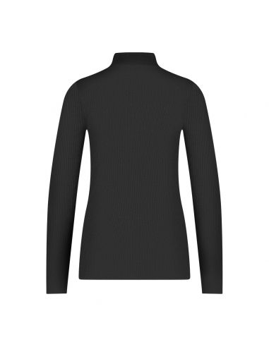 Ten Cate Dames Thermo Rib Shirt Longsleeve High Neck Zwart