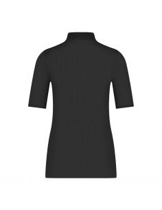 Ten Cate Dames Thermo Rib T-Shirt High Neck Zwart 2