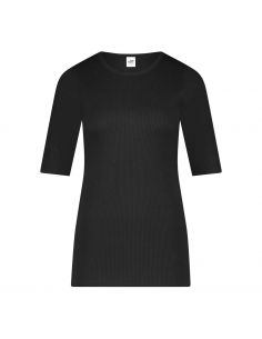Ten Cate Dames Thermo Rib T-Shirt Zwart