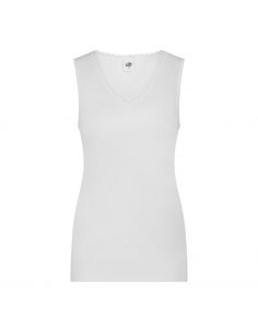 Ten Cate Dames Thermo Singlet V-neck lace Wit