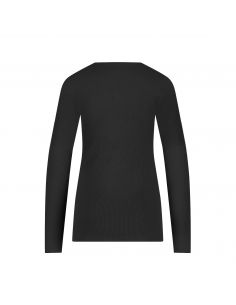 Ten Cate Dames Dames Rib T-Shirt Longsleeve Zwart 2
