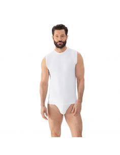 MEY Heren Tanktop Muskel Shirt Comfort Cotton Wit 2110007 2