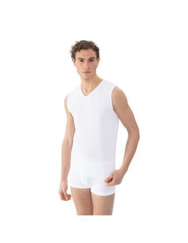 MEY Heren Tanktop Muskel Shirt Comfort Cotton Wit 2110000