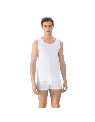 MEY Heren Tanktop Muskel Shirt Comfort Cotton Wit 35005