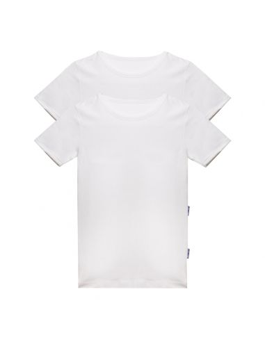 Claesen's Jongens T-Shirt Round Neck 2Pack White