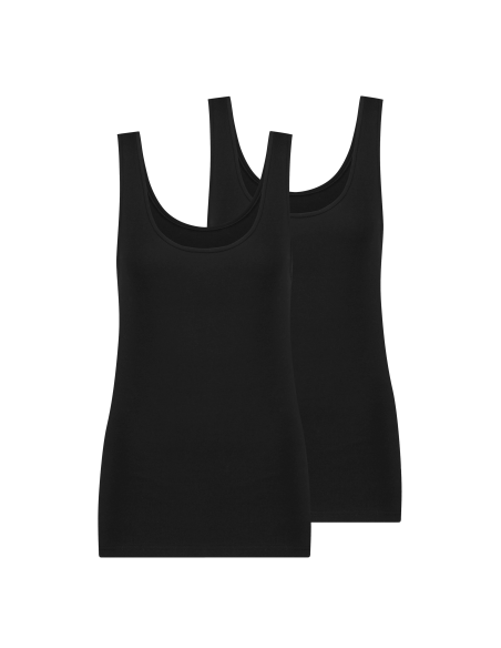 MWTS Dames Topje zwart 2-Pack