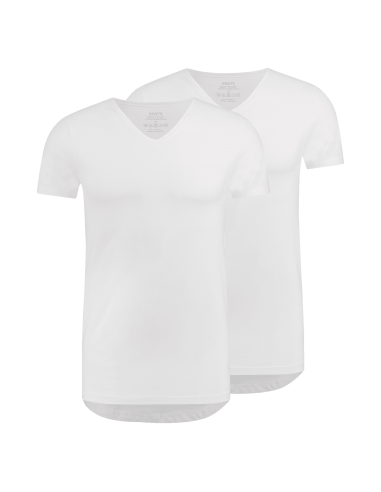 MWTS Heren T-shirt V-hals Slim fit 2-Pack
