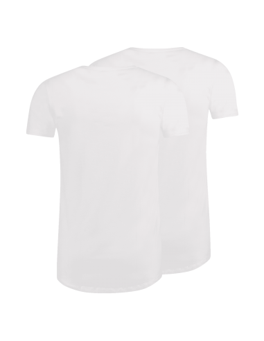 MWTS Heren T-shirt diepe V-hals Slim fit 2-Pack