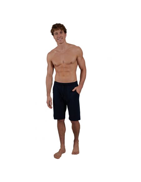CeCeBa Heren Pyjama Bermuda Sapporro Navy