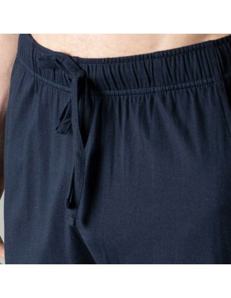 CeCeBa Heren Pyjama Bermuda Sapporro Navy