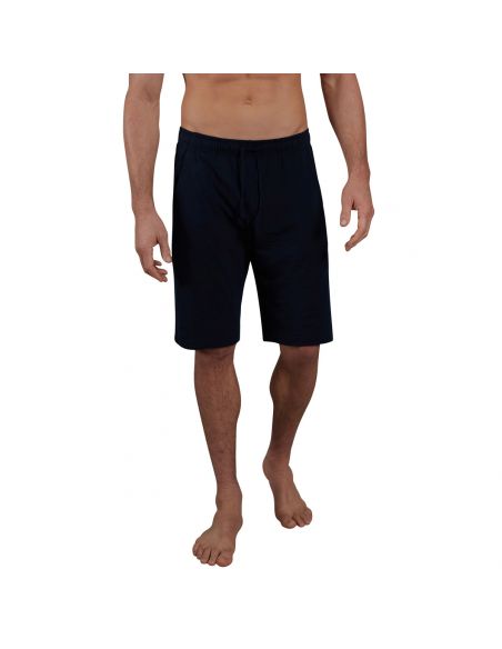 CeCeBa Heren Pyjama Bermuda Sapporro Navy