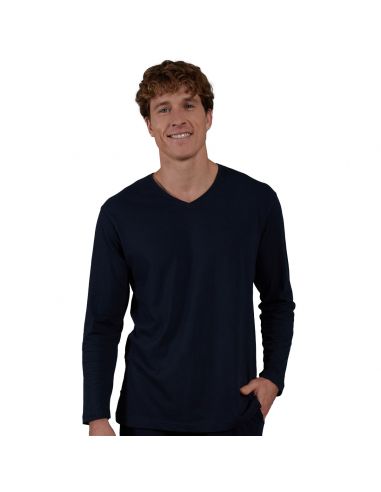 CeCeBa Heren Pyjama Longsleeve Sapporo Navy