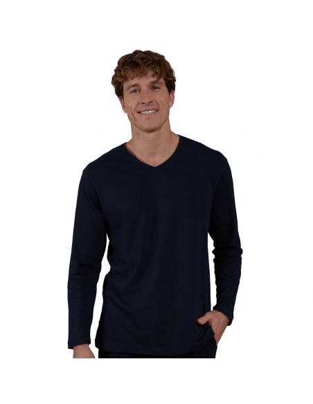 CeCeBa Heren Pyjama Longsleeve Sapporo Navy