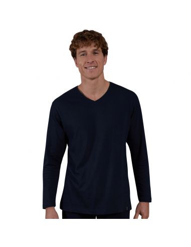 CeCeBa Heren Pyjama Longsleeve Sapporo Navy