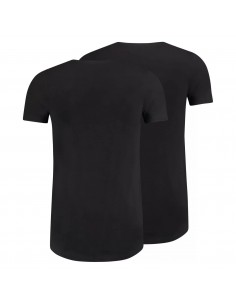 MWTS Heren T-shirt ronde hals Slim fit zwart 2-Pack 2