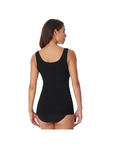 Schiesser Dames Kanten Hemd 2Pack Zwart