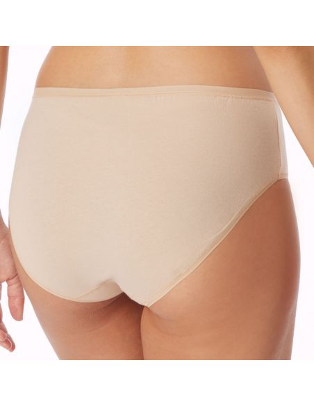 Schiesser Dames Hipster 95/5 Organic 2Pack Sand