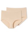 Schiesser Dames Maxi 95/5 Organic 2Pack Sand 