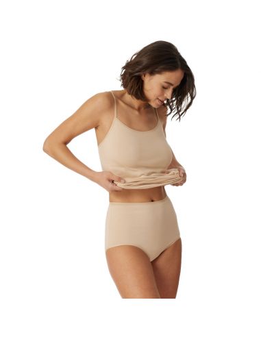 Schiesser Dames Maxi 95/5 Organic 2Pack Sand