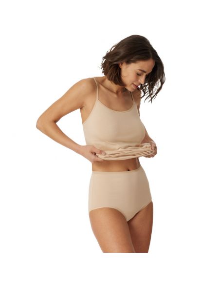 Schiesser Dames Maxi 95/5 Organic 2Pack Sand 