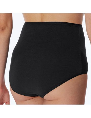 Schiesser Dames Maxi 95/5 Organic 2Pack Zwart