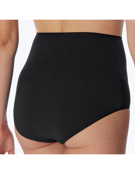 Schiesser Dames Maxi 95/5 Organic 2Pack Zwart