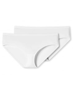 Schiesser Dames Hipster 95/5 Organic 2Pack Wit