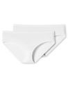 Schiesser Dames Hipster 95/5 Organic 2Pack Wit 