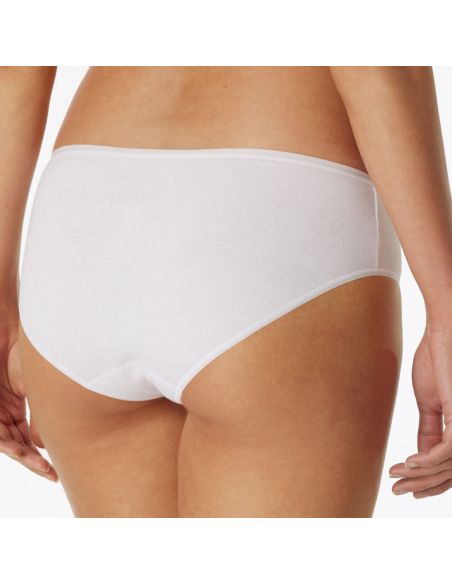 Schiesser Dames Hipster 95/5 Organic 2Pack Wit 