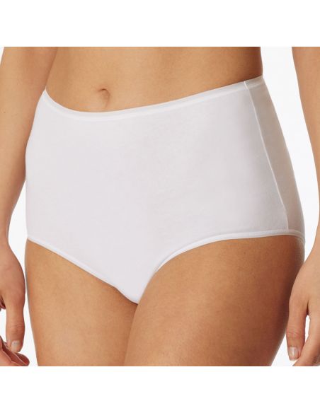 Schiesser Dames Maxi 95/5 Organic 2Pack Wit 