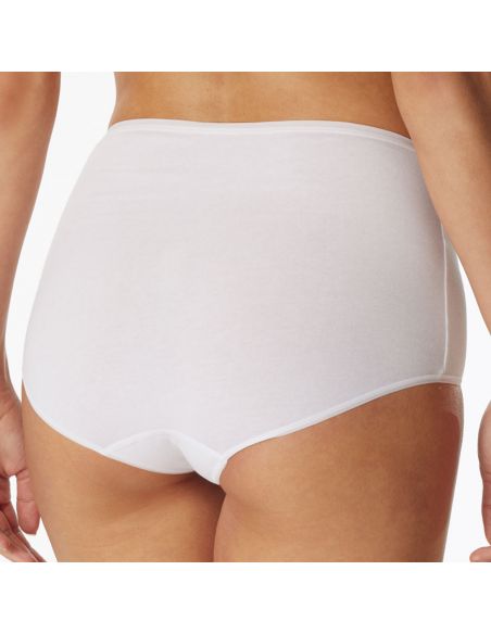 Schiesser Dames Maxi 95/5 Organic 2Pack Wit 