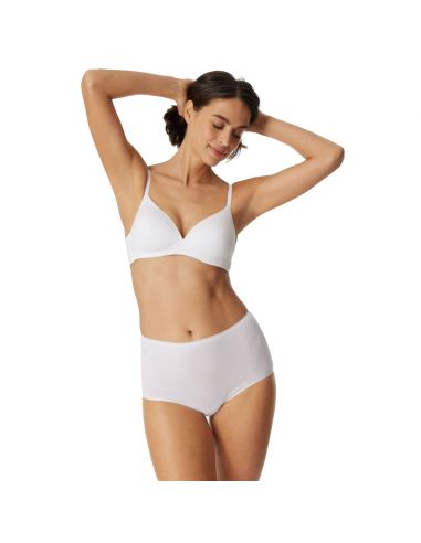 Schiesser Dames Maxi 95/5 Organic 2Pack Wit