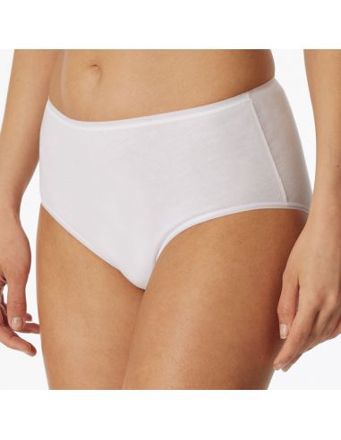 Schiesser Dames Midi 95/5 Organic 2Pack Wit